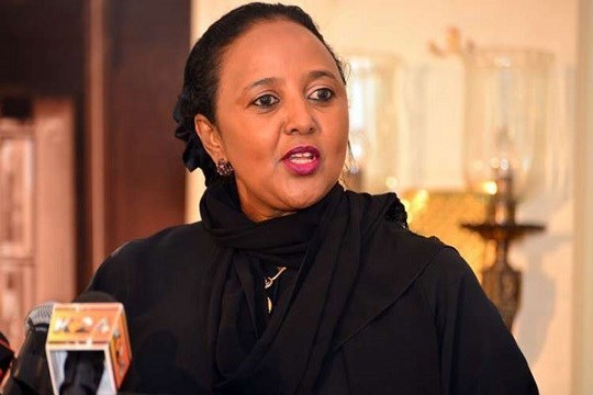 Musharaxnimada Aamina Maxamed ee gudoomiyaha M/Africa oo Jabuuti taageertey.