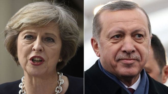 Madaxweyne Erdogan iyoTheresa May oo ku kulmi doona Dalka Turkiga maalmaha dhaw.