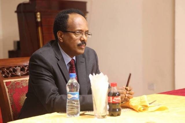 Maxamed C/llaahi Farmaajo M/weynaha Soomaaliya oo la caleema saareyo 22ka bihishan insha allaah.