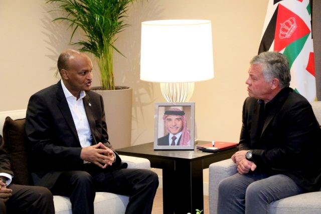 Boqorka Dalka Jordan iyo R/w-kuxigeenka Jamhuuriyada Federalka Soomaaliya oo Kulan wada Yeeshay.