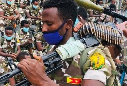 Dagaalka Ethiopia Ka Socda oo Dawladda Federalku Qiratey In ay Dishay In Kabadan 550 Ciidamada Tigray ah.