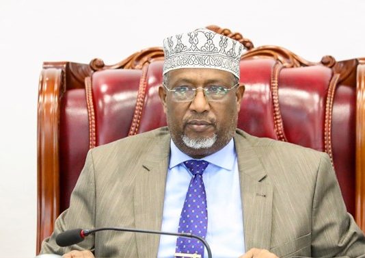 Gudoomiyaha Barlamaanka Sh Aadan Madoobe oo war kasoo Saarey Shaqaaqadii Baydhabo Ka Dhacdey.