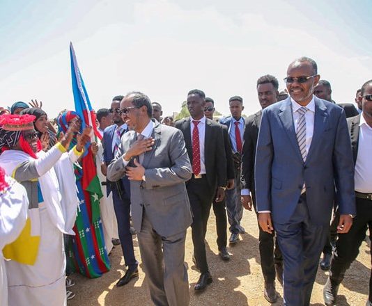 Wufuud uu Horkacayo M/weyne Xasan Sheekh Maxamuud oo Baydhabo Gaarey Si ay uga Qeyb galaan Shirka Dib u Heshiisiinta.