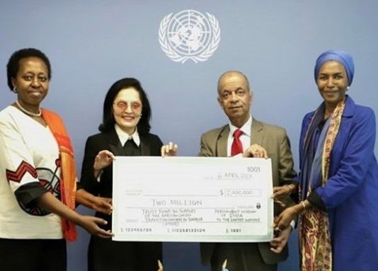 Daladda India oo Labo Million Dollar ugu Deeqdey Hawlgalgalka Midowga Africa.