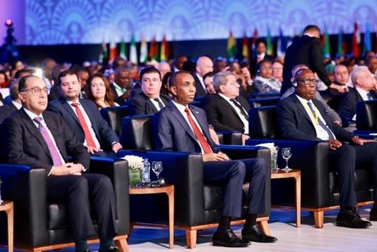 Shirka Sanadlaha ee Bangiga Horumarinta oo uu Ka Qeyb galey R/wasaaraha Soomaaliya Xamze Cabdi Barre.