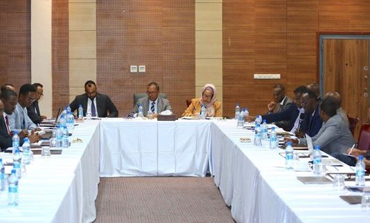 The Federal Finance Minister and the Regional Finance Ministers held a meeting in Mogadishu