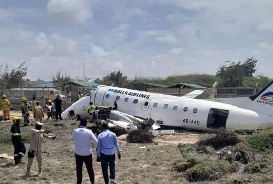 Shil Diyaaradeed oo Ka Dhacey Garoonka Caalamiga ah ee Aadan Cadde ee Muqdisho.