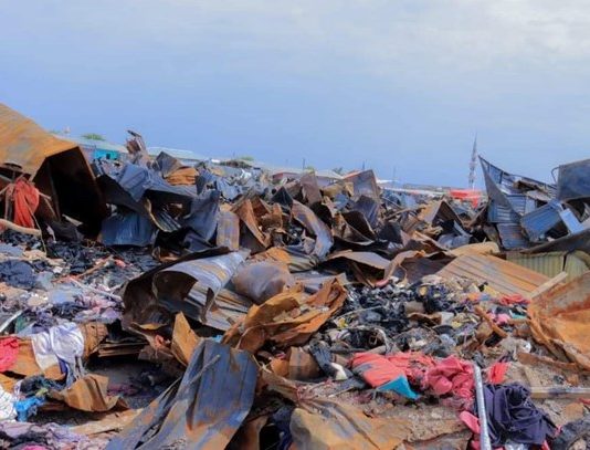 The damage caused by the fire in the Jigjiga market has been disclosed as it was announced.