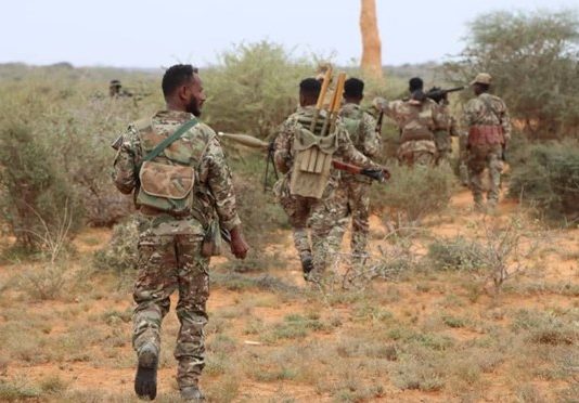 Goofgudud Buurey area where heavy fighting between government forces and Al-Shabaab.