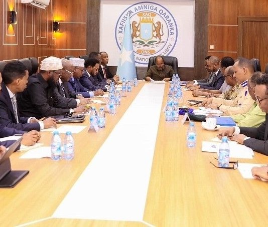 Madaxweyne Xasan Sheekh Oo Maanta Shir Guddoomiyay Shirka Golaha Amniga Qaranka ( Daawo Sawirada)