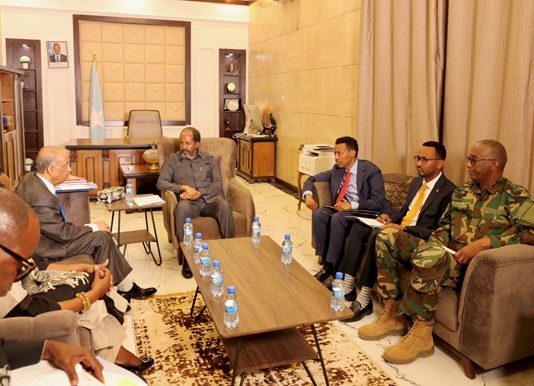 M/weynaha Federalka Soomaaliya oo kuxigeenka Qaramada Midoobey ku Qaabiley Dhusamareeb.