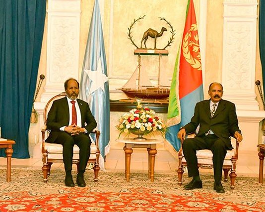 Madaxweyneyaasha Soomaaliya iyo Eritrea oo kulan ku Yeeshay Magaalada Asmara ee Dalka Eritrea.