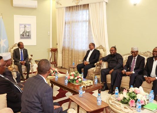 Hoggaamiyaha Maamulka Khaatumo- SSC oo Kulan La Yeeshey Madaxweynaha Federalka Xasan Sheekh Maxamuud.
