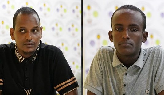 Men from Al-Shabaab who were sentenced to death by the Supreme Court of the Armed Forces.
