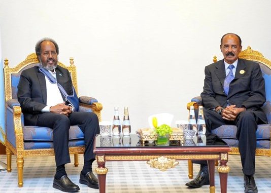 Madaxda Eritrea iyo Ciraaq oo Madaxweynaha Soomaaliya Xasan Sheekh Kulamo La Yeeshay.