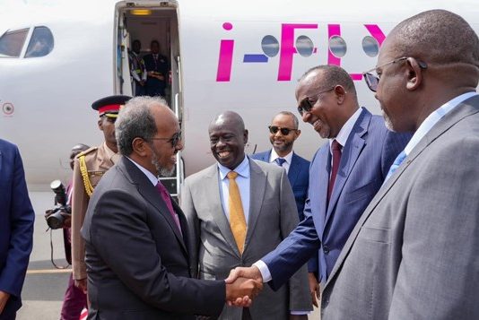 Madaxweyne Xasan Sheekh oo Safarkii 74’aad Uga Qeyb Gelaya Shir Dalka Kenya Magaalada Nairobi.