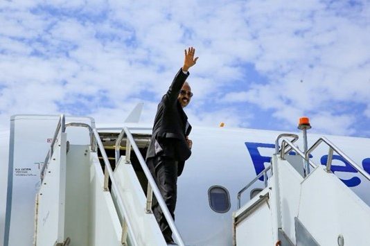 President Hassan Sheikh and the delegation he leads have left for Ethiopia.