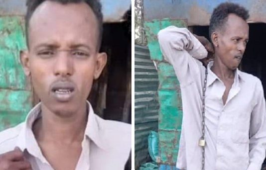 Gacan ku Dhiigle Xaaskiisa Tooreey ku Diley oo Ciidamada Amnigu Gacanta ku Soo Dhigeen.