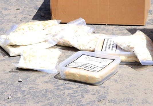 A large number of drugs seized at Mogadishu City Port.