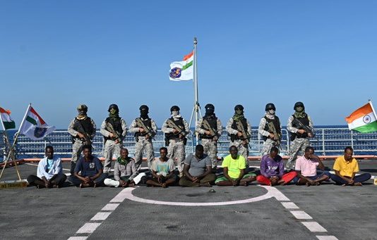 9 Somali pirates captured off the coast of Somalia and tried in Mumbai.