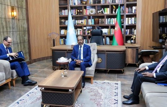 Madaxa Sirdoonka Dalka Turkiga oo Madaxweyne Xasan Sheekh ku Qaabiley Madatooyada Soomaaliya.
