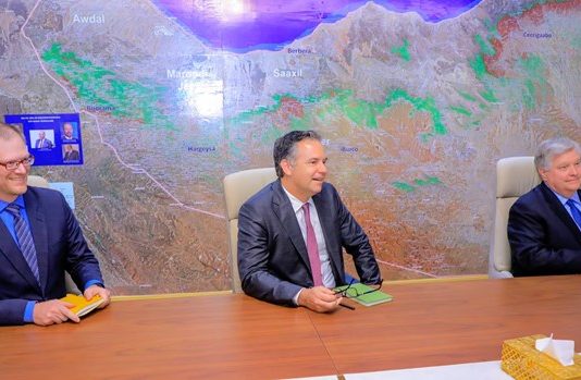The United States government discussed with Somaliland the progress of peace in the Horn of Africa and the agreement with Ethiopia.
