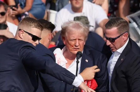 The former president of the United States was shot and wounded.