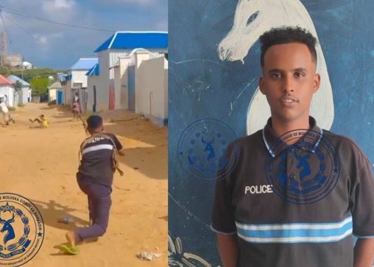 A soldier who abused civilians was arrested by the Somali police.