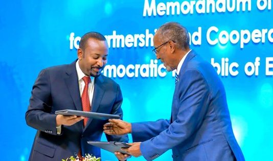 The administration of Muse Bihi announced that the agreement with Abiy Ahmed has ended successfully.