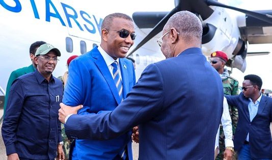 The city of Baidoa, the headquarters of the South West Administration, where Prime Minister Hamze Today arrived.