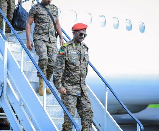 Saraakiisha ugu Sareysa Ciidamada Ethiopia oo Soo Gaarey Magaalada Jigjiga.