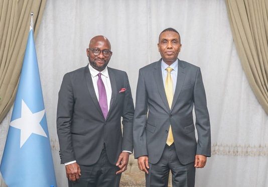 Ra’iisal wasaare Xamze Cabdi Barre oo kulan Gaar ah La Qaatay Kusimaha Wakiilka Gaarka ah ee Midowga Africa.