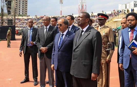 Aaska Qaran ee Railla Odinga oo Madaxweyne Xasan Sheekh ka Qeyb Galay Magaalada Nairobi ee Dalka Kenya.