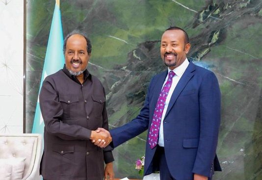 Marin Biyood ay Hesho Dawladda Ethiopia oo Madaxweyne Xasan Sheekh Qiray in ay Sax tahey.