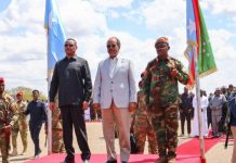 Madaxweyne Xasan Sheekh Maxamuud oo Maanta Gaaray Magaalada Baydhabo Xarunta Kumeel gaarka Koonfur Galbeed.
