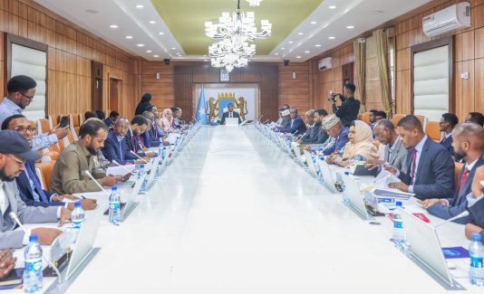 Qorshaha Hirgelinta Dastuurka Cusub oo Golaha Wasiirada Federalku Soomaaliya Ansixiyeen.