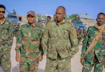 General Jimcaale Taliyaha Qeybta 54’aad ee Ciidanka Xoogga oo Garoowe ku Soo Laabtay.