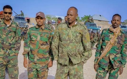 General Jimcaale, Commander of the 54th Division of the Somali National Army, returns to Garowe.