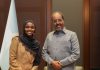Duqa Magaalada ST. Louis Park ee Dalka Mareykanka oo Madaxweyne Xasan Sheekh ku Qaabilay Madaxtooyada Federalka Soomaaliya.