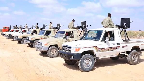 Ciidamo Ka Tirsan Kuwa Dawladda Federalka oo Isaga Baxay Gobolka Mudug una Dhaqaaqay Dhinaca Gobolka Galguduud.