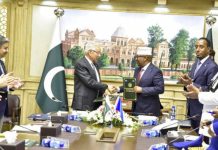 Heshiis Lagu Xoojinayo Iskaashiga Difaaca iyo Amniga oo ay Kala Saxiixdeen Soomaaliya iyo Pakistaan.