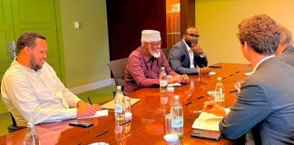 Safiirka Dalka Faransiiska iyo Axmed Madoobe oo ka Wada Hadlay La Dagaalanka Al-shabaab Amniga iyo Siyaasadda Soomaaliya.