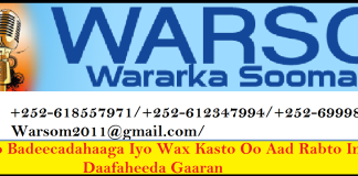 Warar iyo Warbixino Isa Soo Taraya oo Tilmaamaya ”Xalka” Wada Hadalada u Dhexeeye Dawladda iyo Mucaaradka hadii ay Natiijo La’aan ku Dhamaadaan.