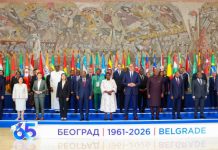 Shirka Belgrade ee Dalalka aan Iskaashiga Lahay ee NAM oo Madaxweyne Xasan Sheekh ka Hadlay arrimaha Amniga iyo Dhaqaalaha Adduubka.