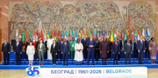 Shirka Belgrade ee Dalalka aan Iskaashiga Lahay ee NAM oo Madaxweyne Xasan Sheekh ka Hadlay arrimaha Amniga iyo Dhaqaalaha Adduubka.