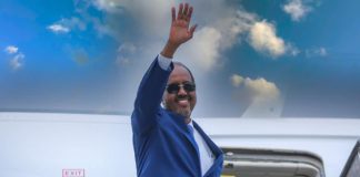 Madaxweynaha Federalka Soomaaliya Xasan Sheekh oo U Ambabaxay Safar Mareykanka ah Kana Qeyb Gelaya Kulanka Qaramada Midoobay.