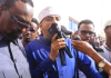 Wafdi uu Hoggaaminayo Ugaaska Beesha Xawaadle oo Maanta Lagu Soo dhaweeyey Degmada Beledweyne.