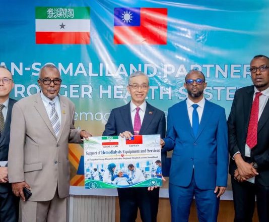 Taiwan donates one million dollars for kidney dialysis services to the Somaliland administration.
