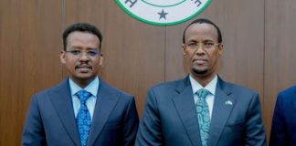 Ali Abdullahi Hussein Guudlaawe has been elected as the leader of Hirshabelle for the next five years, while Abdifatah Hassan Afrah has become his deputy.