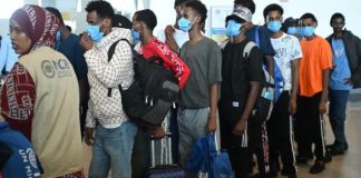 Somali citizens who were living in Yemen have returned to their homeland.